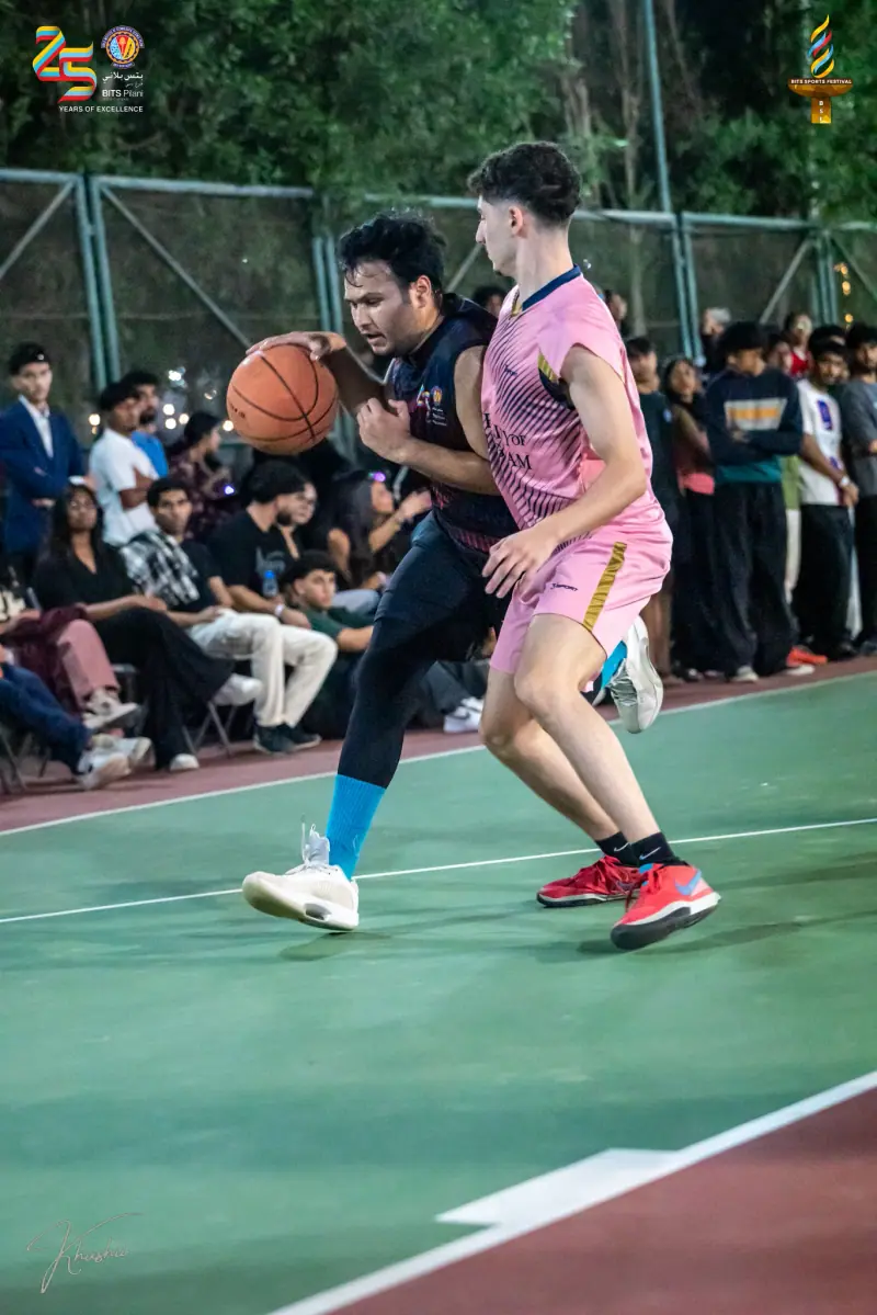A one-on-one on the basketball court
