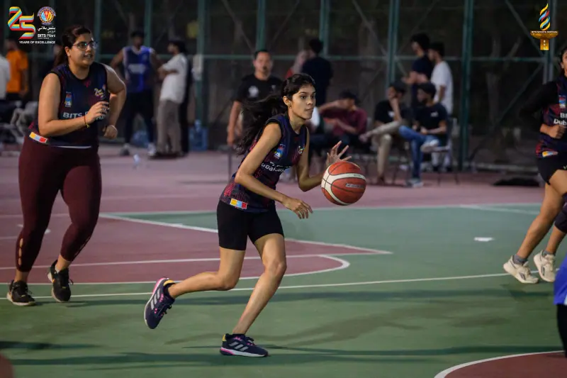 A girls basketball game