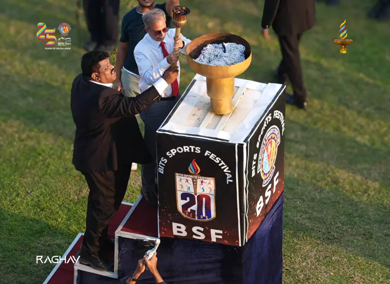 The BSF torch lit on the field